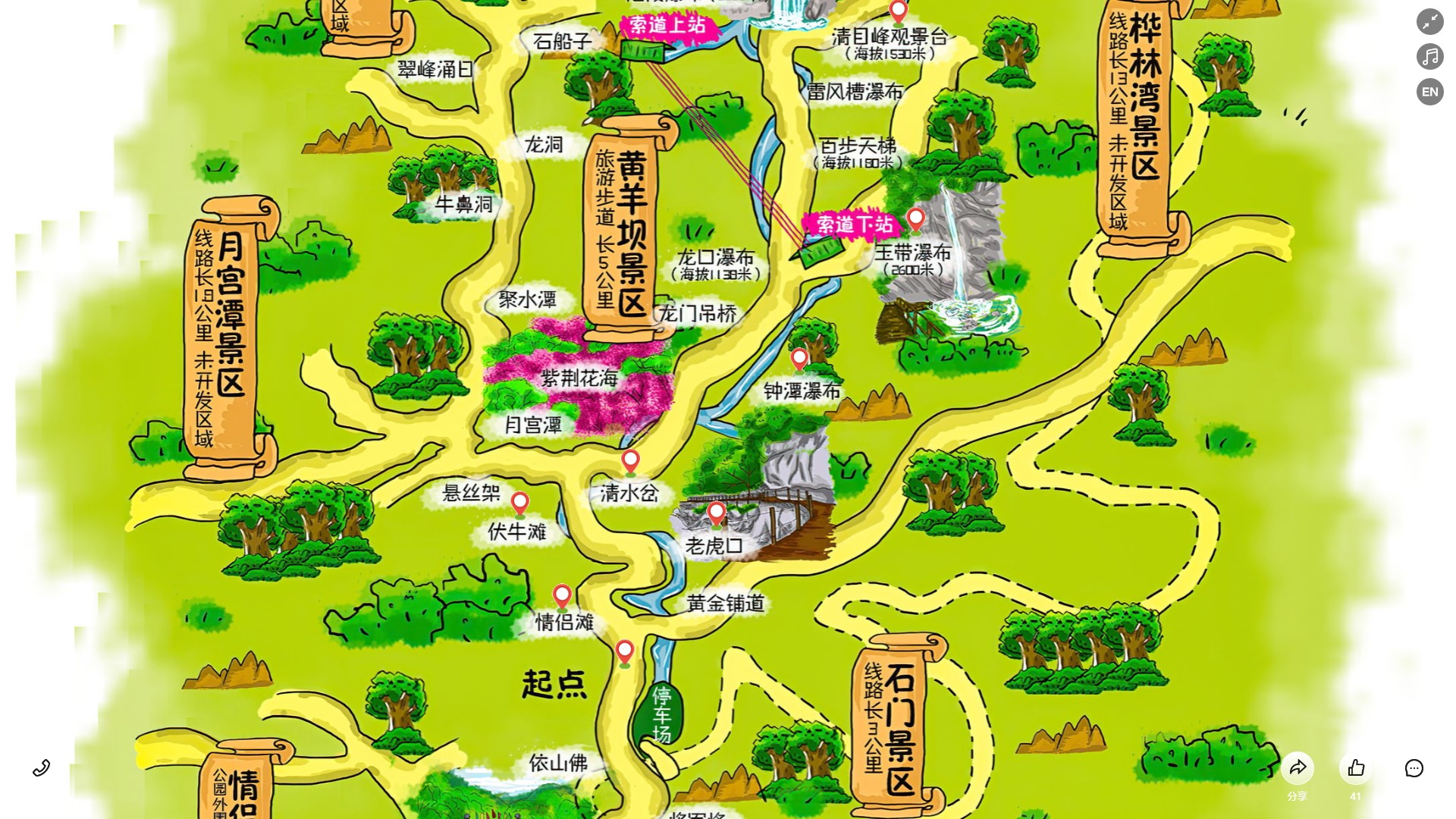 神木景区导览系统
